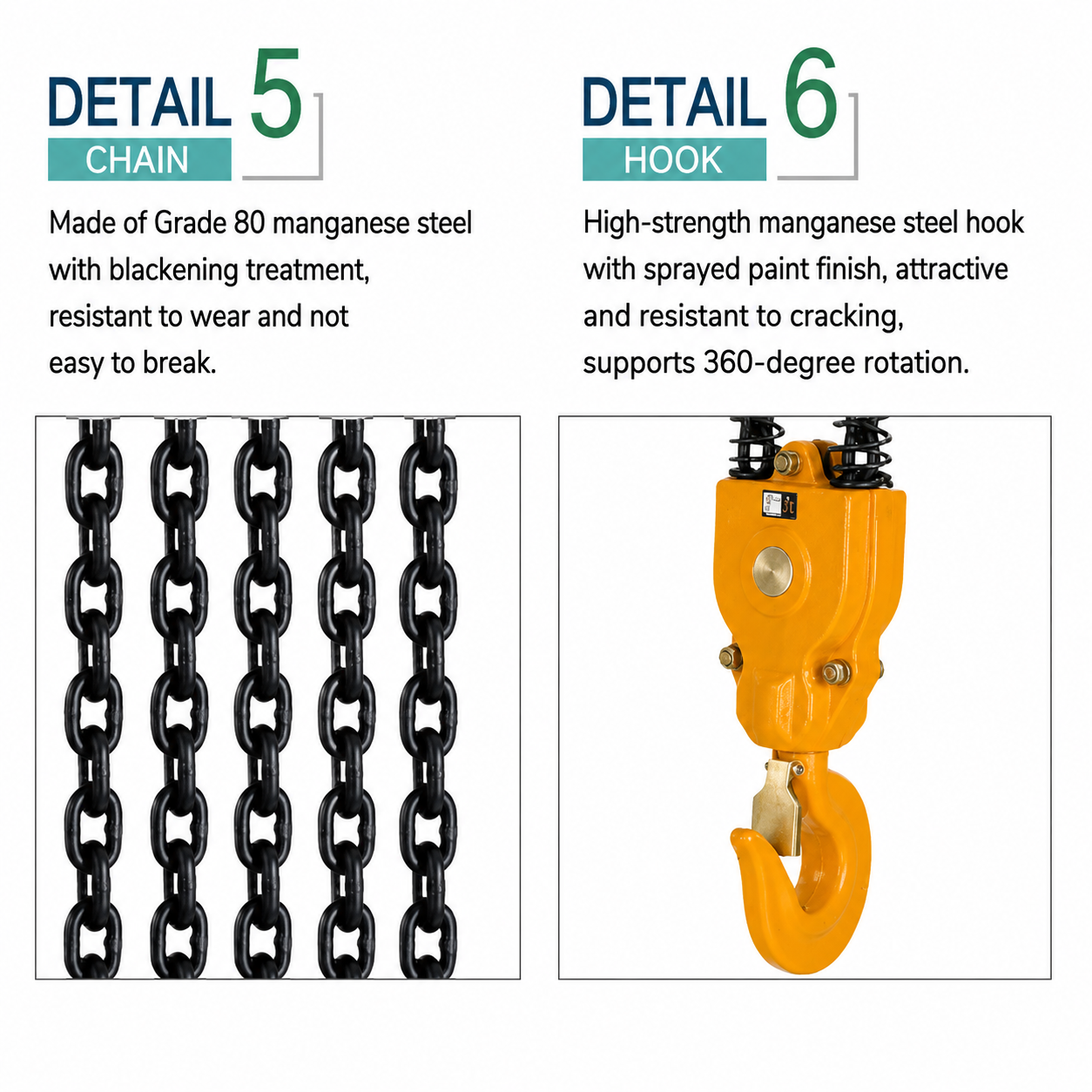 Grade 80 Chain and Hook